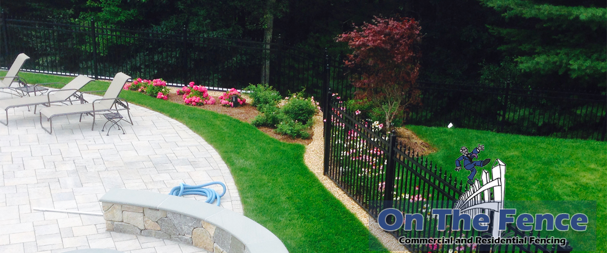 Aluminum Pool Fence installation in Southern New Hampshire